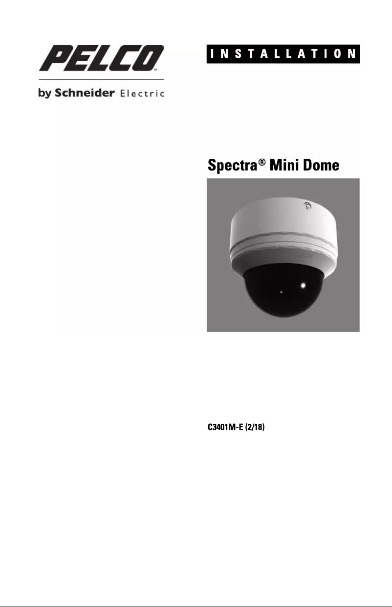 Image de la première page du manuel de l'appareil Spectra Mini SD5-W0-X