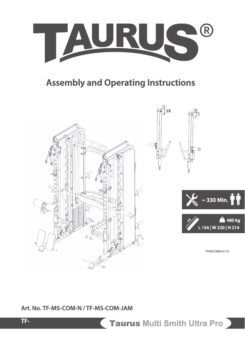 Page 1 de la notice Manuel utilisateur Taurus Multi Smith Ultra Pro