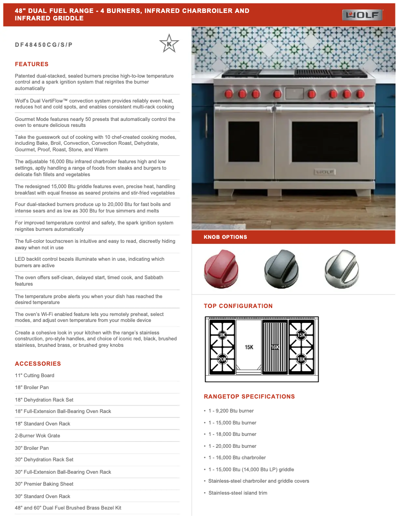 Image de la première page du manuel de l'appareil DF48450CP