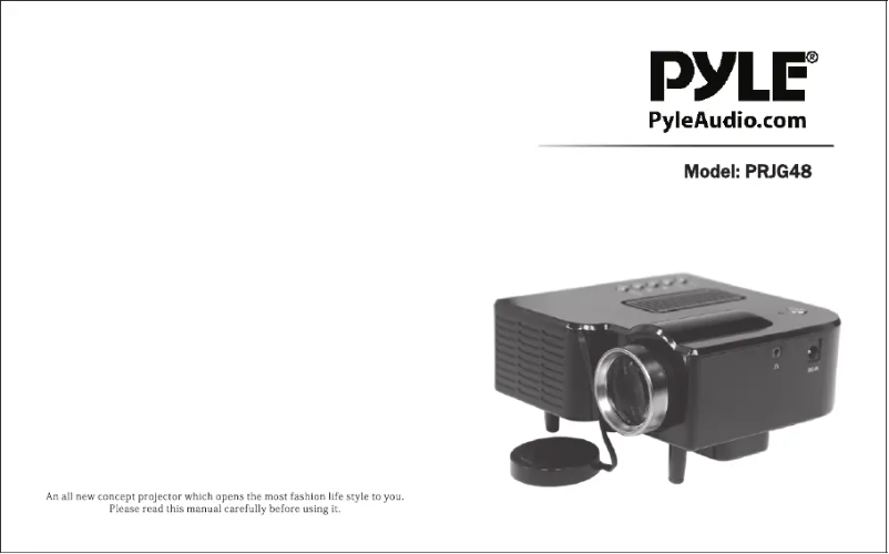 Page n°1 - Manuel utilisateur Pyle PRJG48