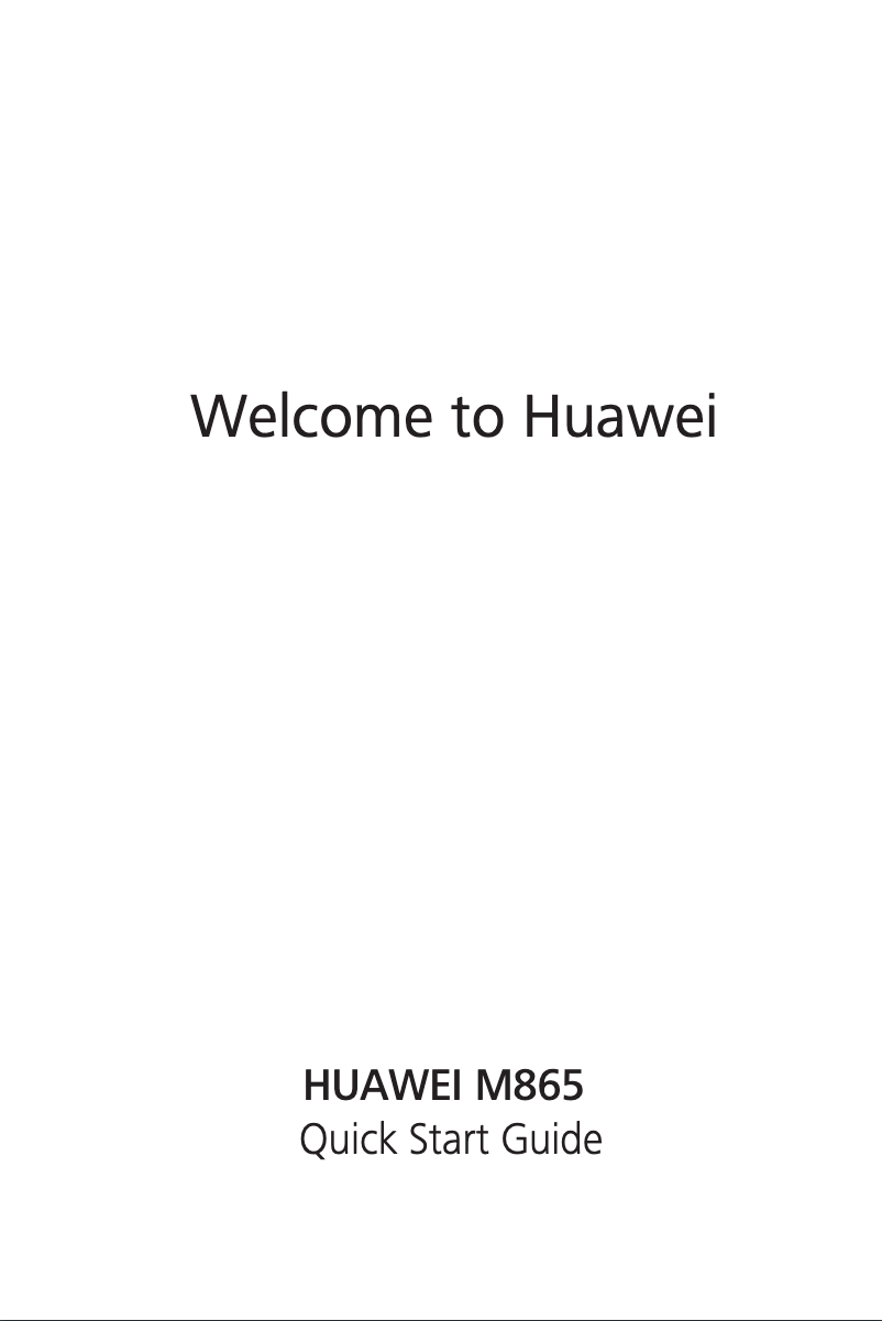 Page 1 de la notice Manuel utilisateur Huawei Ascend II