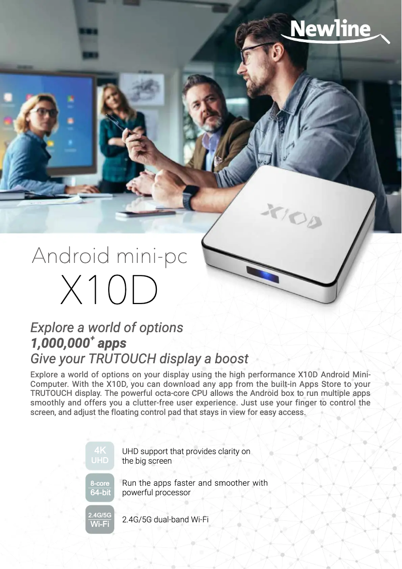 Page n°1 - Brochure Newline X10D