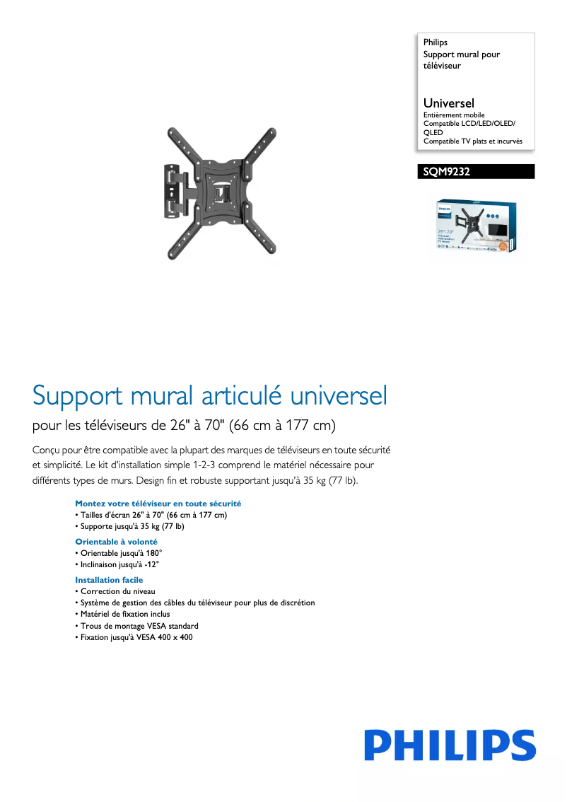 Image de la première page du manuel de l'appareil SQM9232