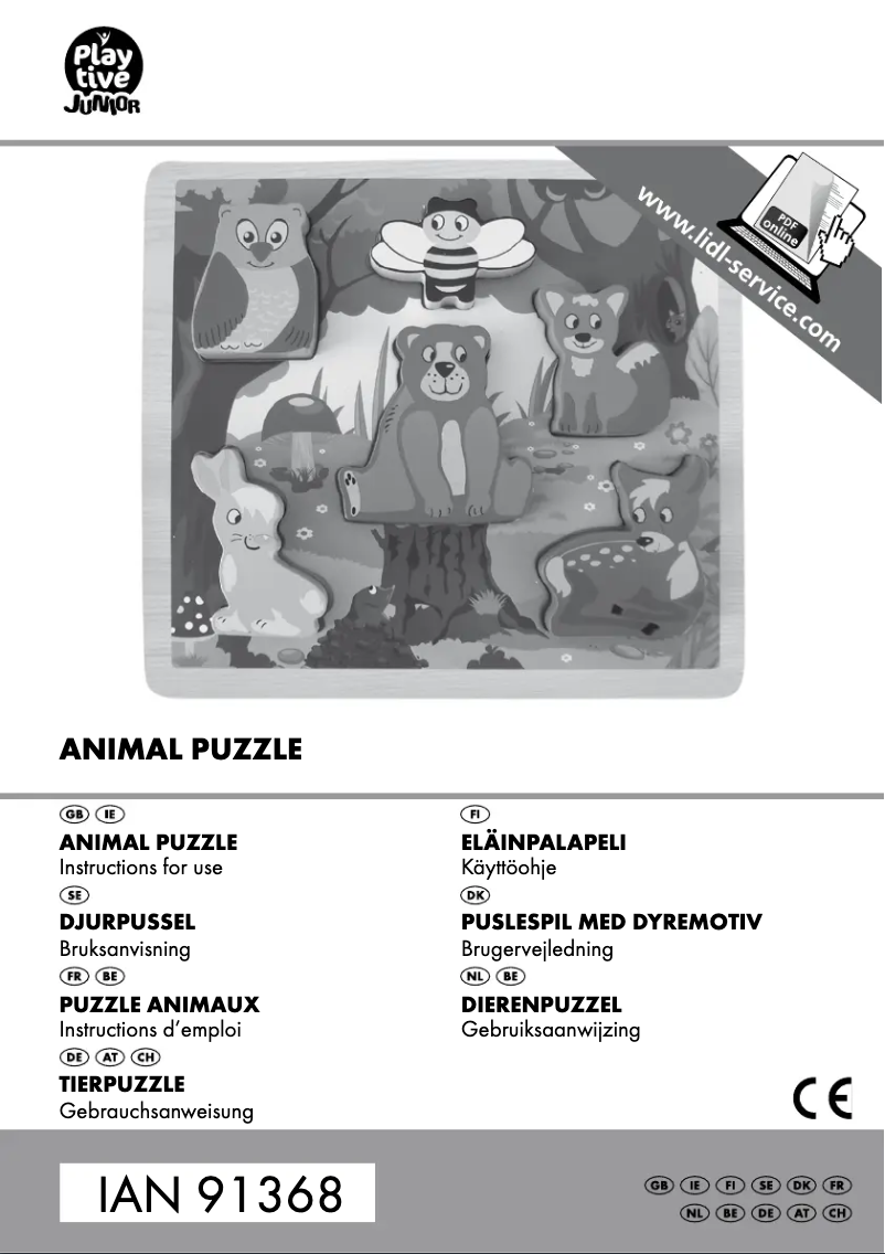 Page 1 de la notice Manuel utilisateur Playtive IAN 91368