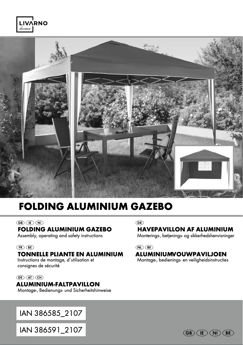 Page 1 de la notice Manuel utilisateur Livarno Lux IAN 386591