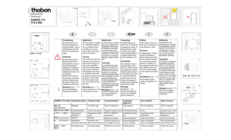 Image de la première page du manuel de l'appareil Ramses 714-11