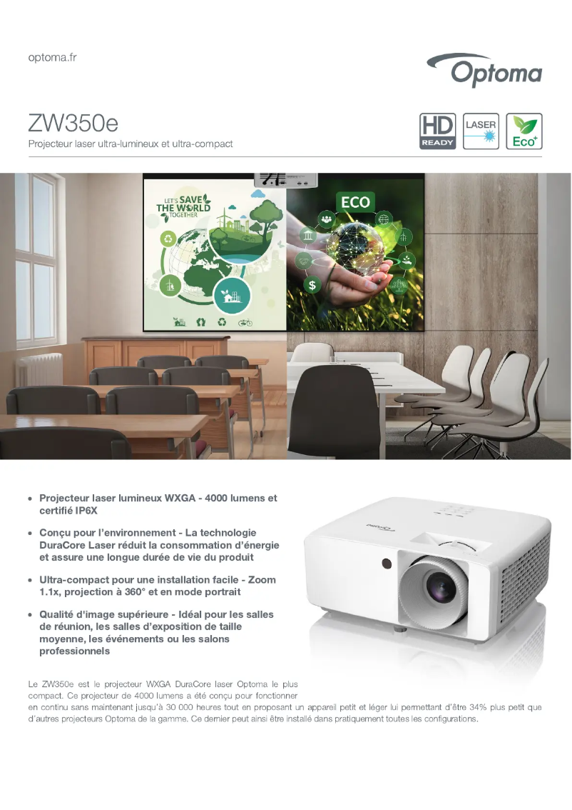 Image de la première page du manuel de l'appareil ZW350E