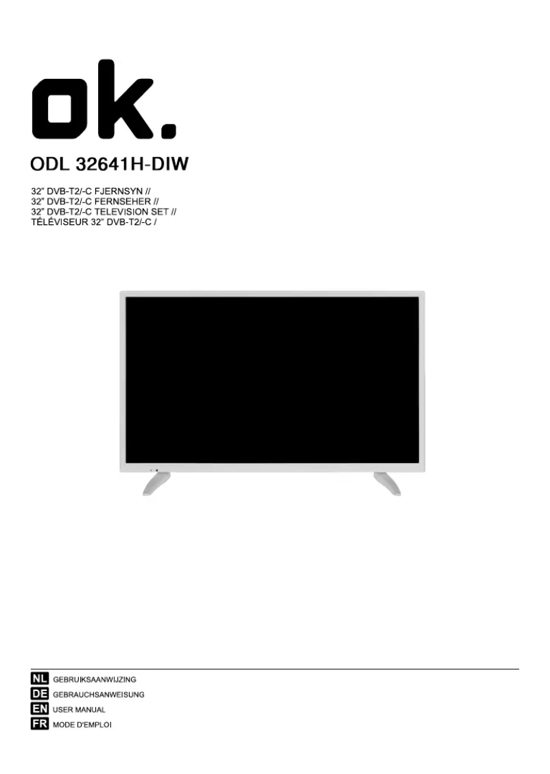 Page 1 de la notice Manuel utilisateur OK ODL 32641H-DIB