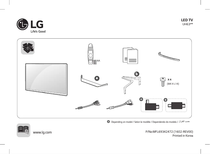 Página 1 del manual Manual de usuario LG 70UH635T