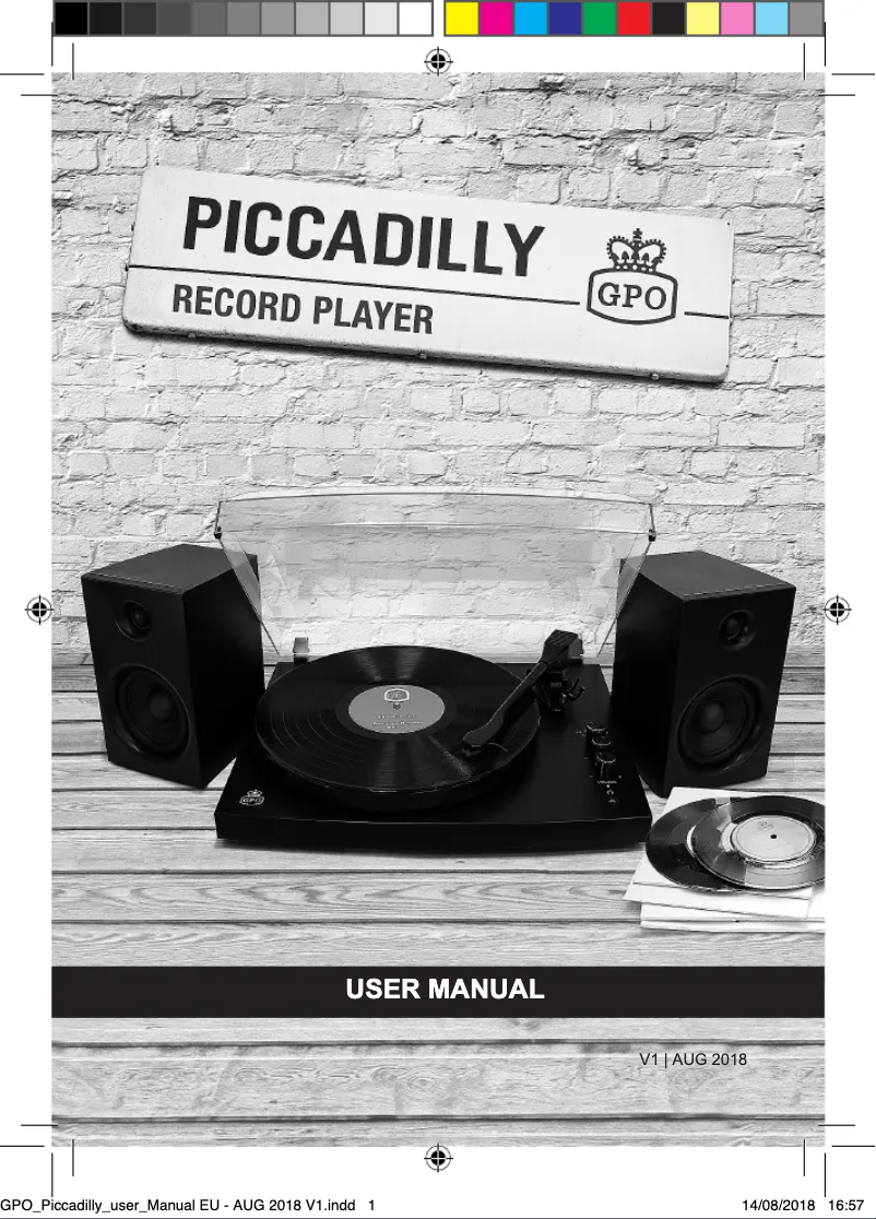 Image de la première page du manuel de l'appareil Piccadilly