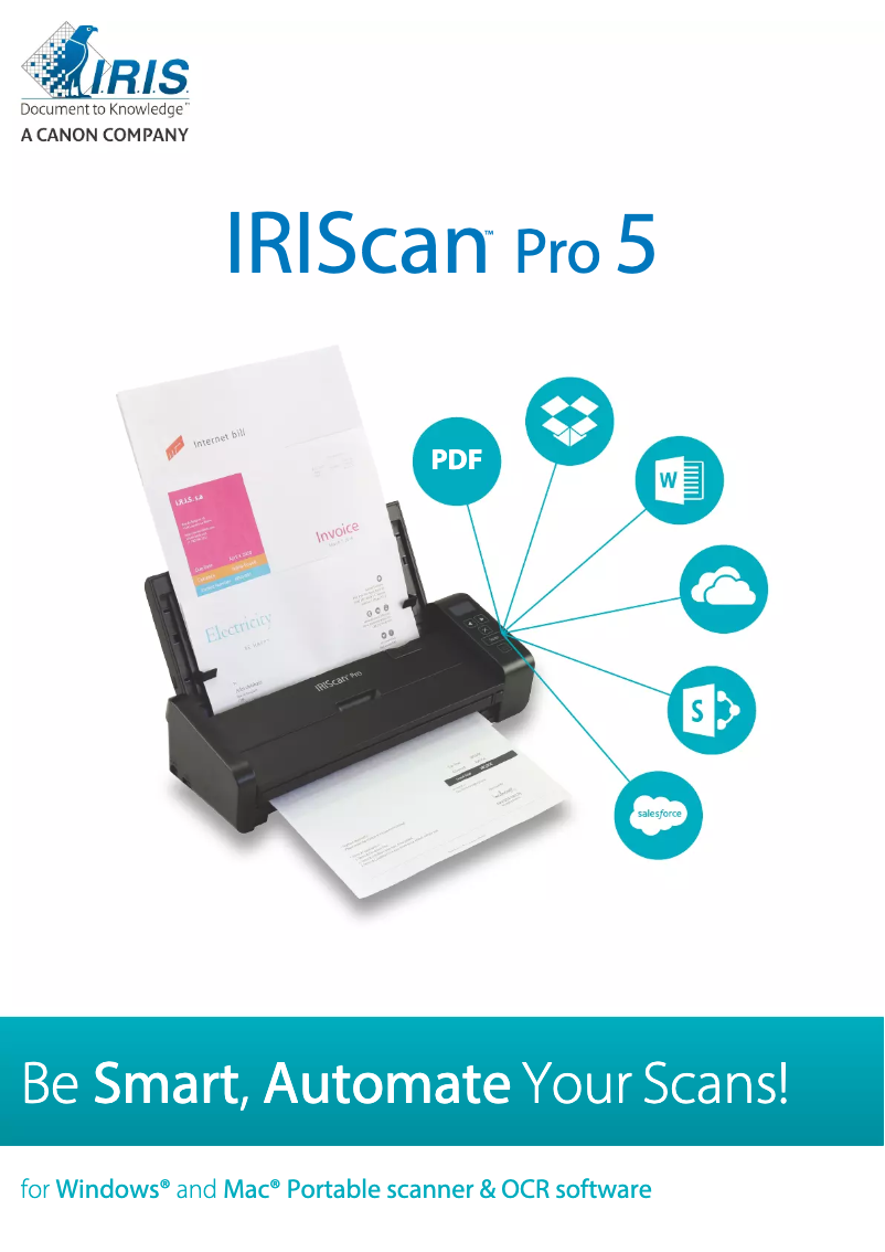 Image de la première page du manuel de l'appareil IRIScan Pro 5 File