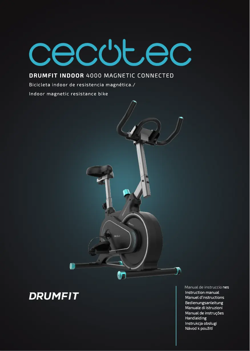 Page 1 de la notice Manuel utilisateur Cecotec Drumfit Indoor 4000 Magnetic Connected