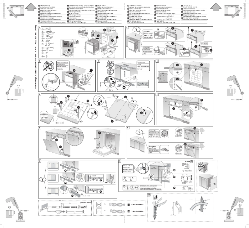 Page n°1 - Guide d'installation Bosch SMI40D05EU