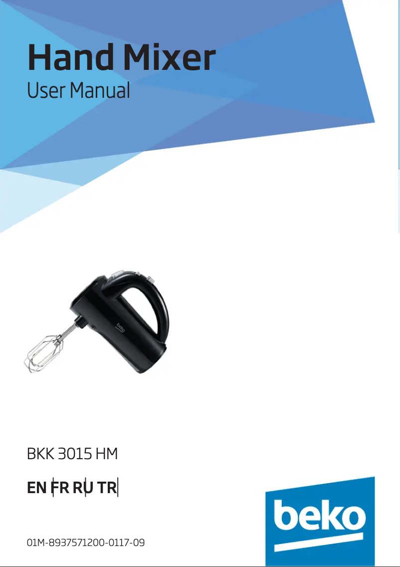 Image de la première page du manuel de l'appareil BKK 3015 HM