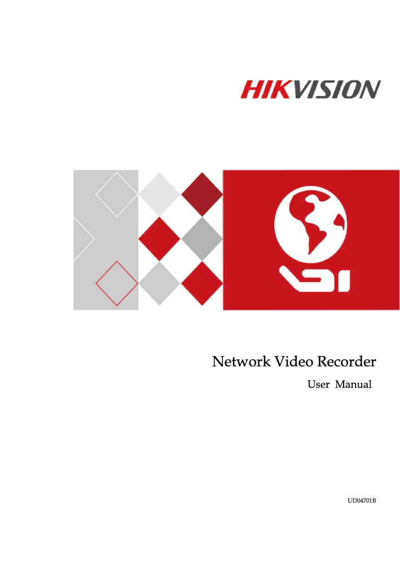 Page 1 de la notice Manuel utilisateur Hikvision DS-7608NI-E2/8P/A/2T
