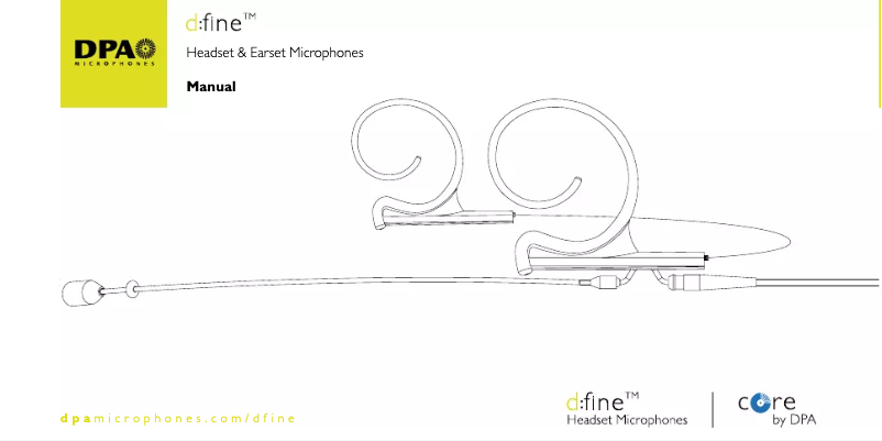 Page 1 de la notice Manuel utilisateur DPA D:screet Core 4080