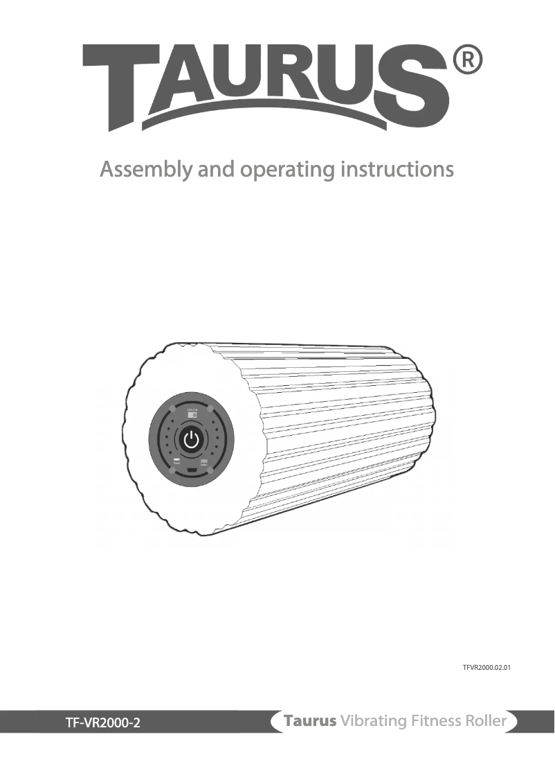 Page n°1 - Manuel utilisateur Taurus Vibrationsroller