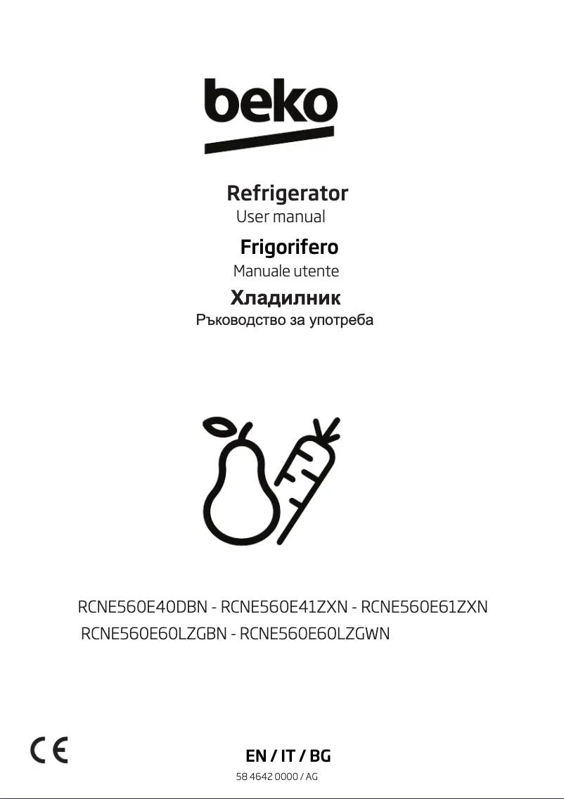 Image de la première page du manuel de l'appareil RCNE560E40DBN