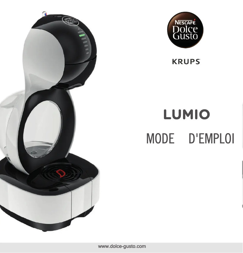 Image de la première page du manuel de l'appareil Nescafé Dolce Gusto Lumio