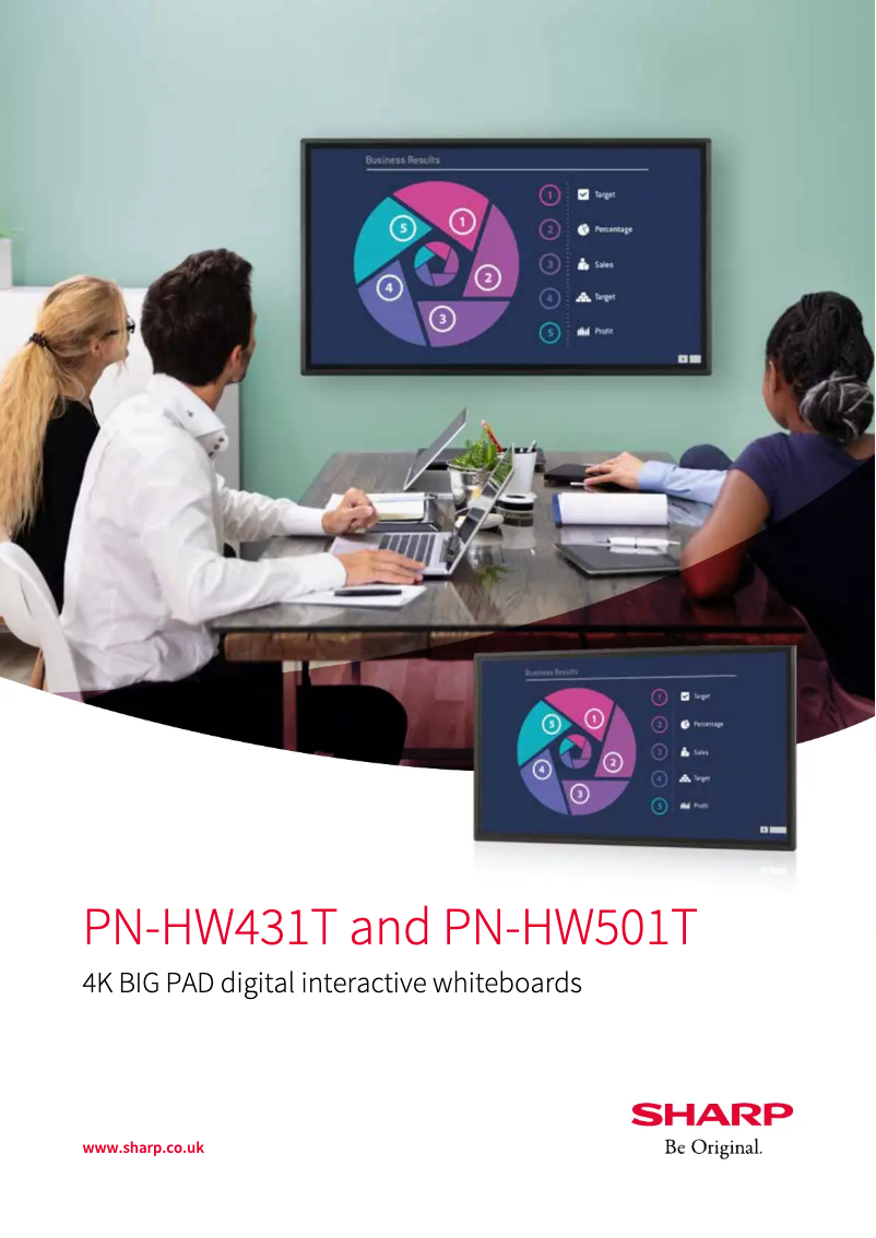 Image de la première page du manuel de l'appareil PN-HW431T