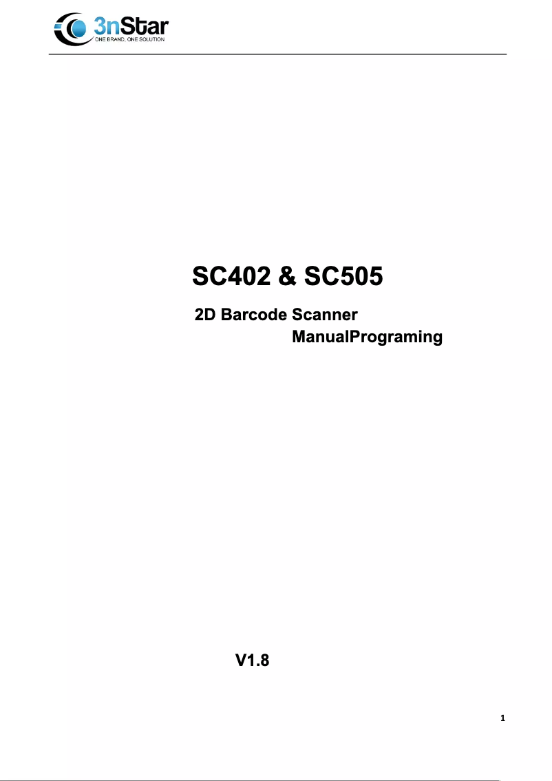 Page n°1 - Manuel utilisateur 3nStar SC402