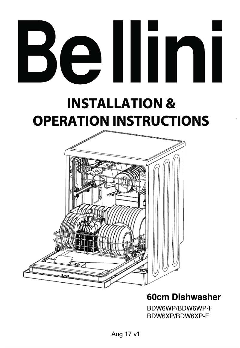 Page 1 de la notice Manuel utilisateur Bellini BDW6XP-F