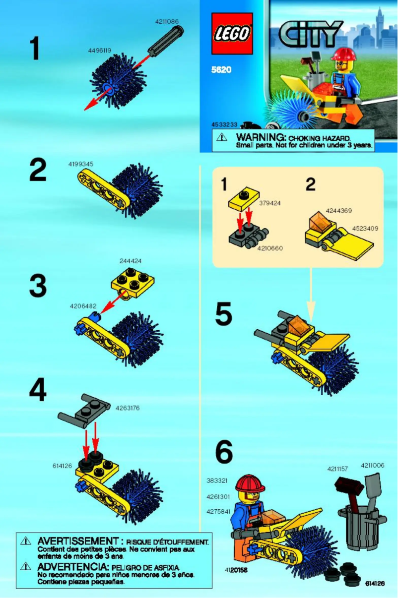 Page 1 de la notice Manuel utilisateur Lego City 5620
