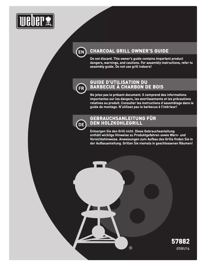 Page 1 of the manual User Manual Weber Performer Premium GBS