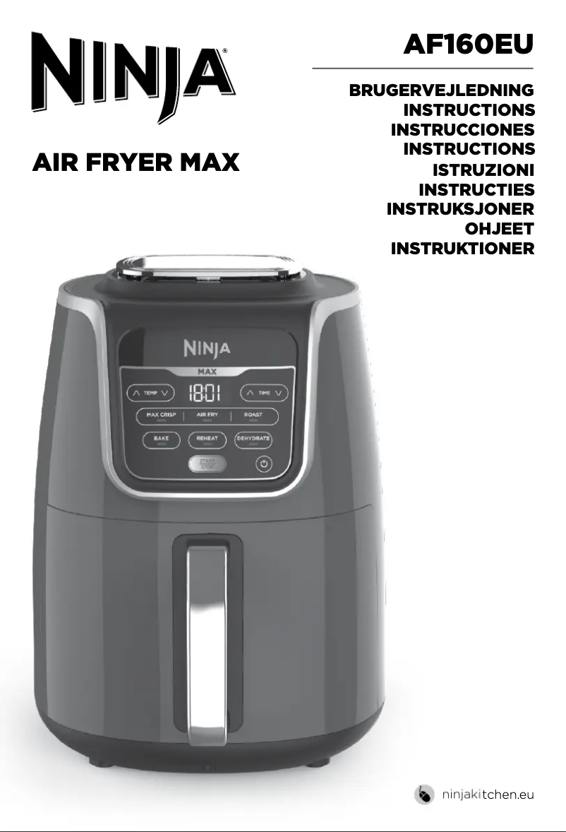 Page 1 de la notice Manuel utilisateur Ninja Air Fryer Max AF160EU