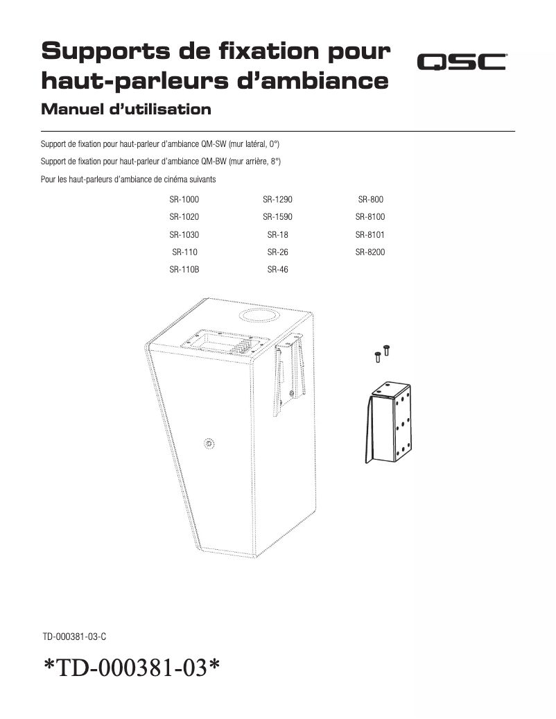 Image de la première page du manuel de l'appareil SR-8101