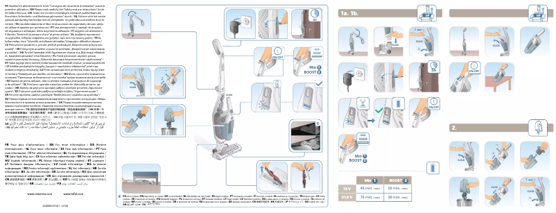 Página 1 del manual Ficha técnica Rowenta Dual Force 2 in 1 RH6737
