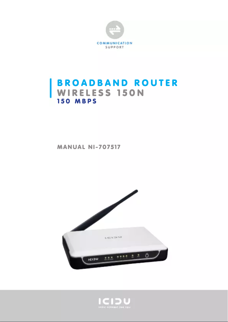 Page n°1 - Manuel utilisateur Icidu Nl-707517