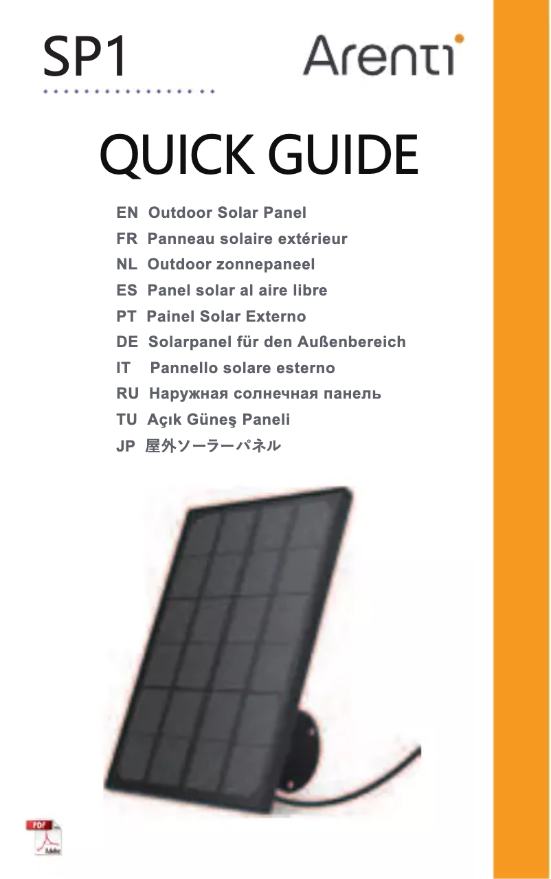 Página 1 del manual Manual de usuario Arenti GO1