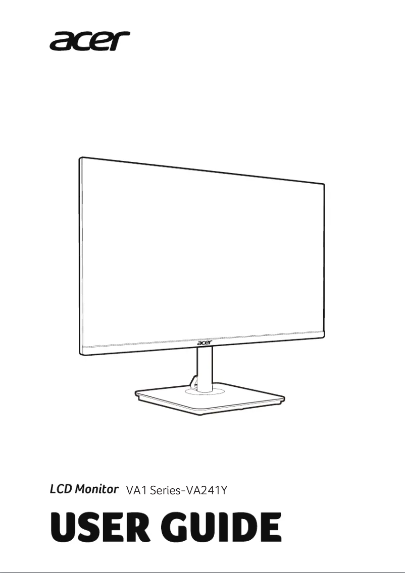 Image de la première page du manuel de l'appareil VA241YA