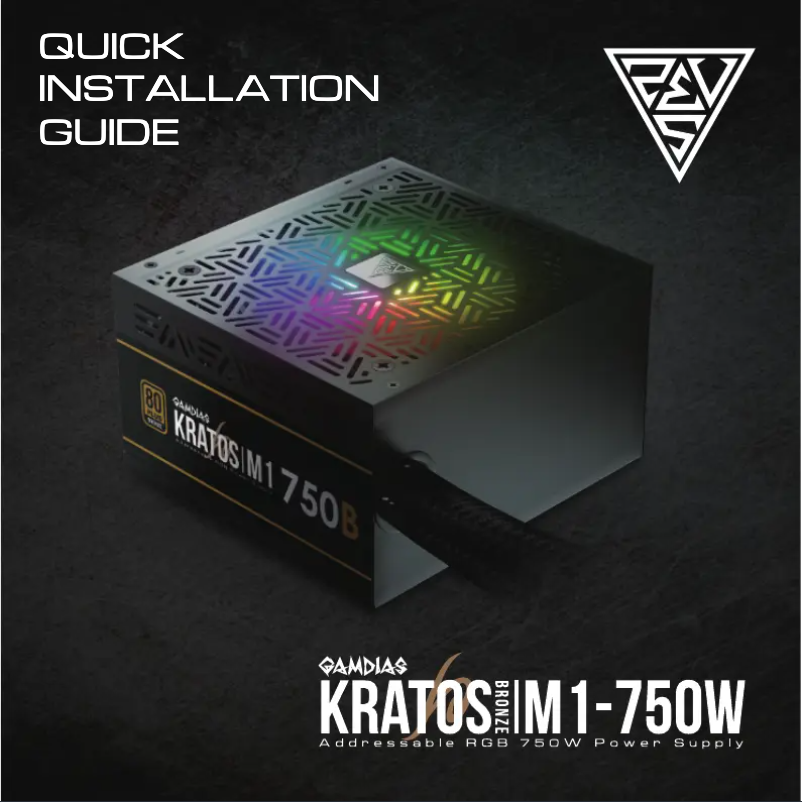 Página 1 del manual Manual de usuario Gamdias Kratos M1-750B