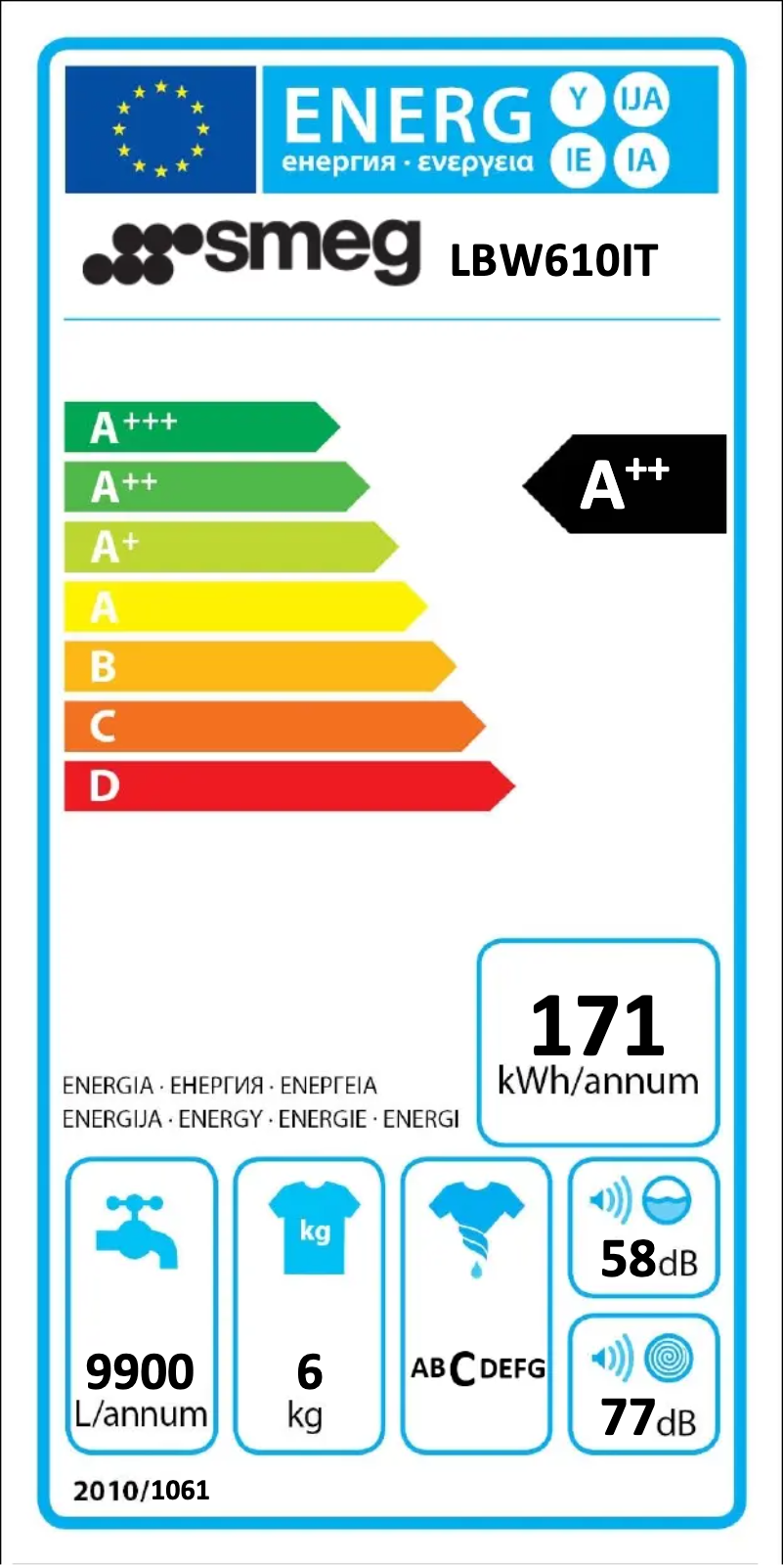 Page n°1 - Manuel utilisateur Smeg LBW610IT