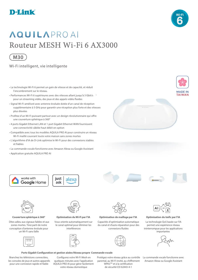 Image de la première page du manuel de l'appareil M30