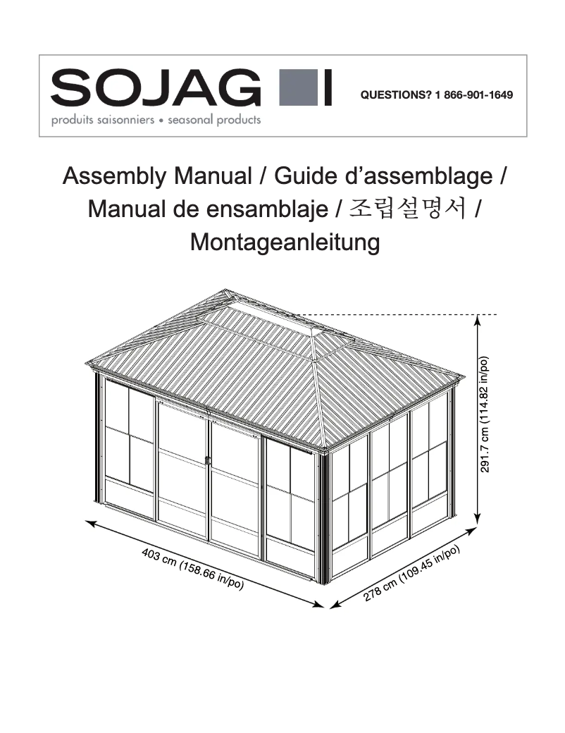Page 1 of the manual User Manual Sojag Kuramo