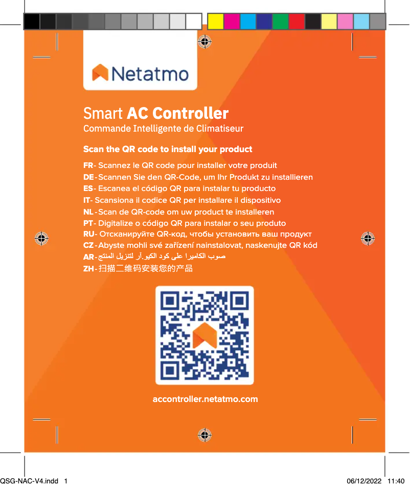 Página 1 del manual Manual de usuario Netatmo Smart AC Controller
