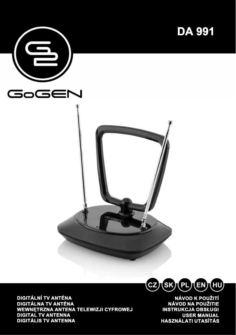 Page 1 de la notice Manuel utilisateur GoGen DA991