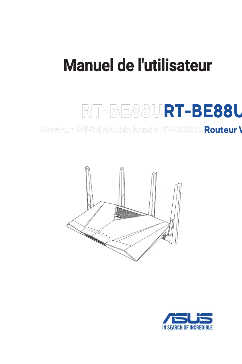 Page n°1 - Manuel utilisateur Asus RT-BE88U