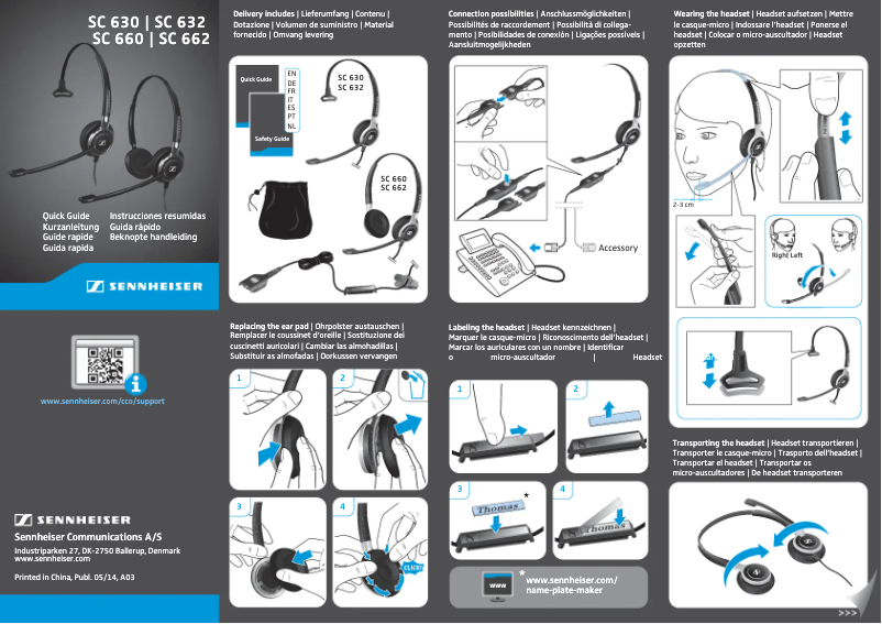 Image de la première page du manuel de l'appareil SC 630