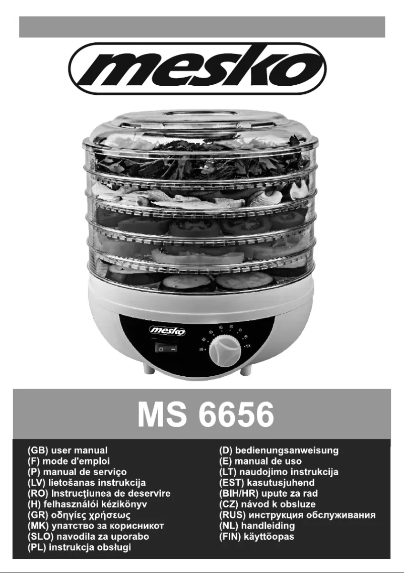 Image de la première page du manuel de l'appareil MS 6656