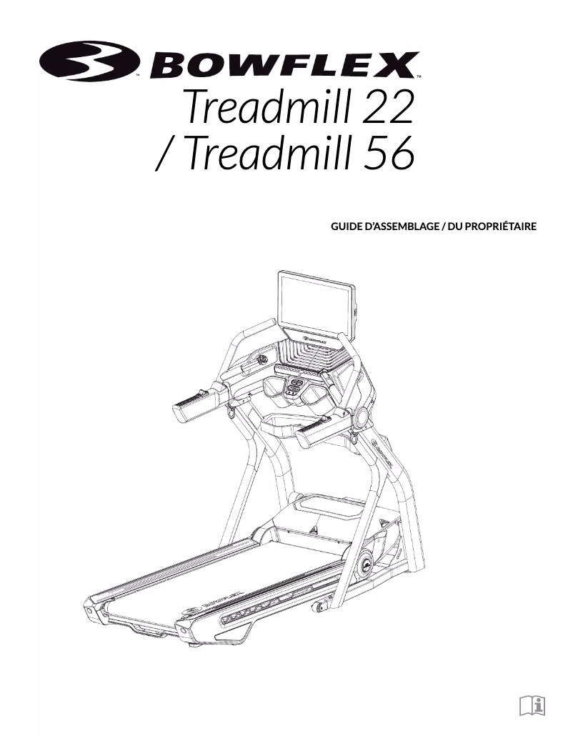 Page n°1 - Instructions / montage Bowflex Treadmill 56