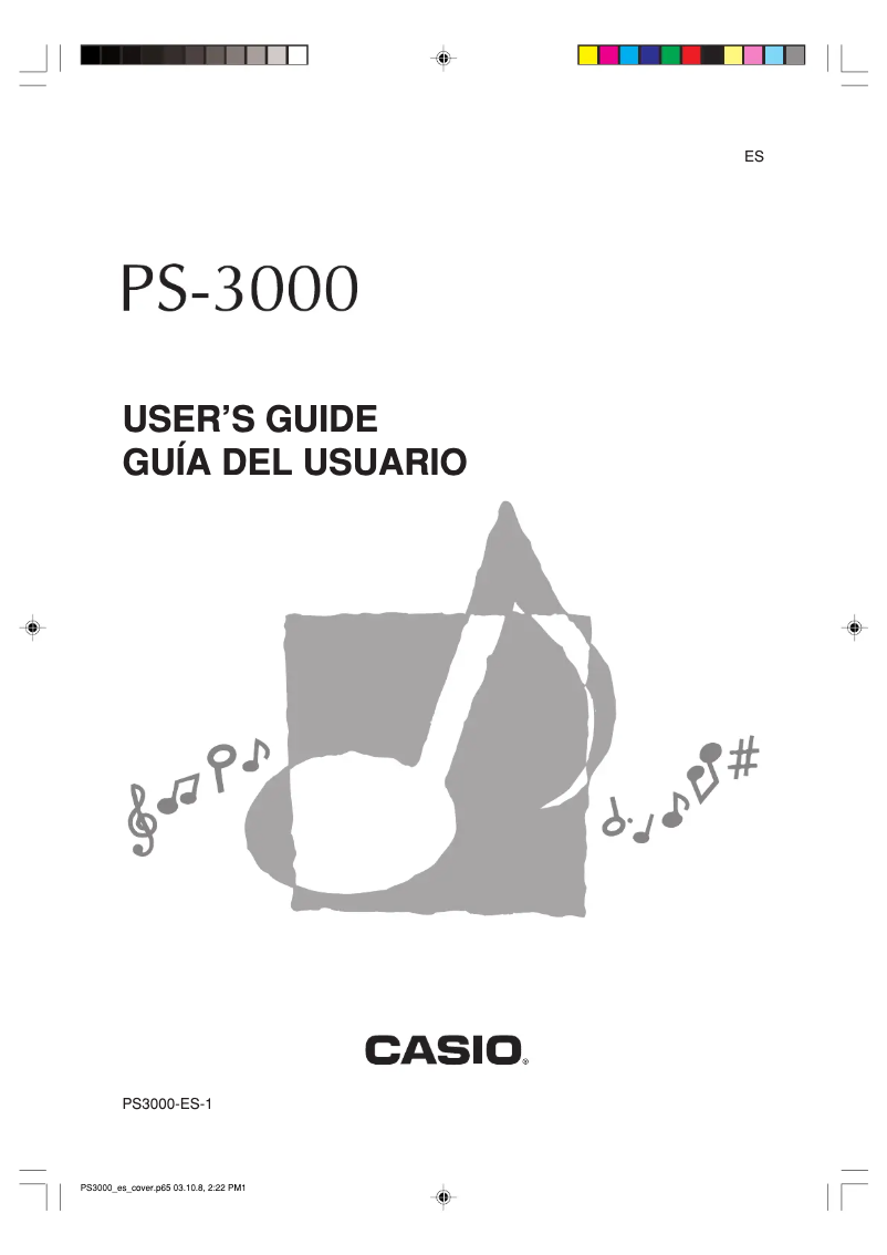 Página 1 del manual Manual de usuario Casio PS-3000
