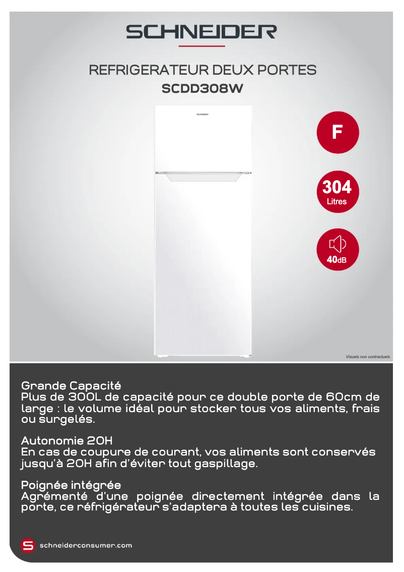 Imagen de la primera página del manual del dispositivo SCDD308W