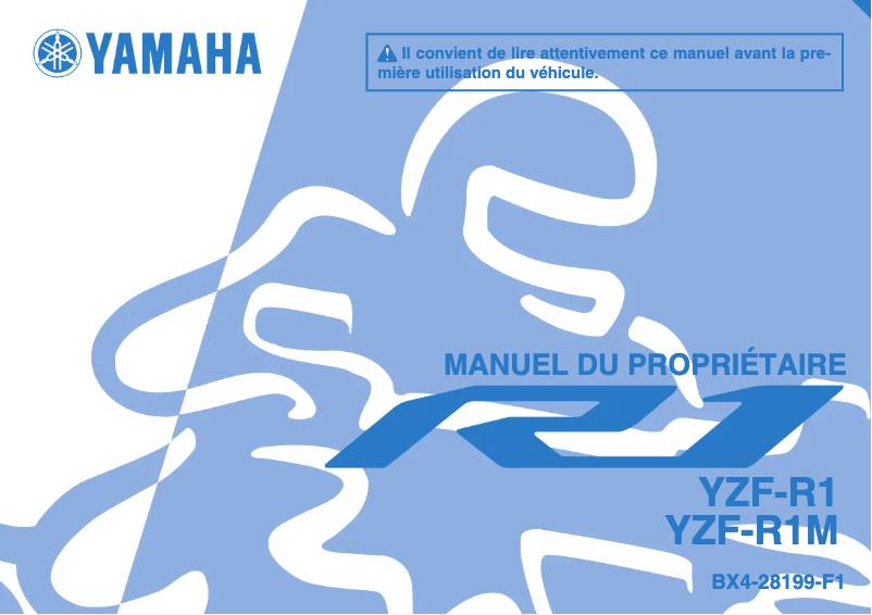 Page 1 de la notice Manuel utilisateur Yamaha YZF-R1M (2018)
