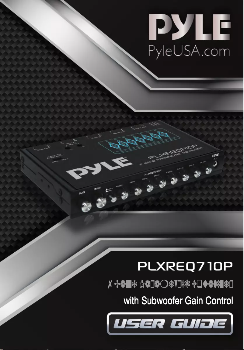 Page n°1 - Manuel utilisateur Pyle PLXREQ710P