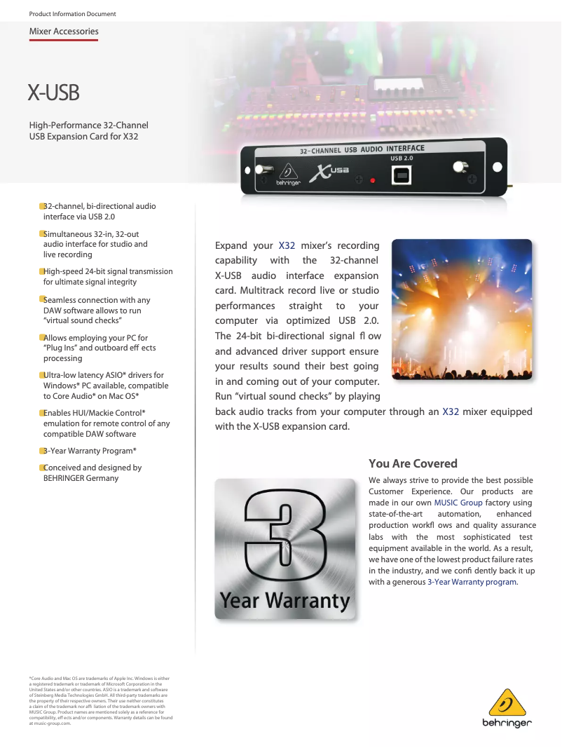 Imagen de la primera página del manual del dispositivo X-USB