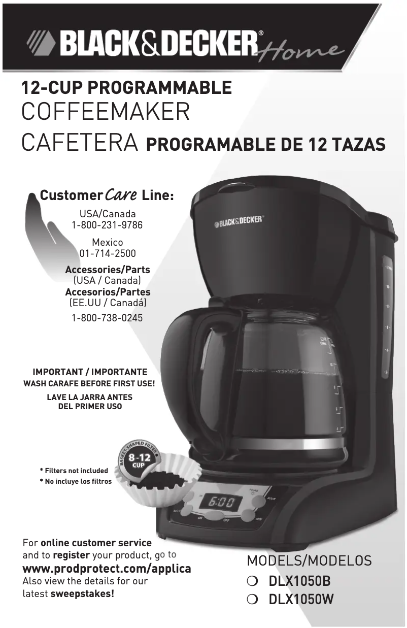 Image de la première page du manuel de l'appareil DLX1050W